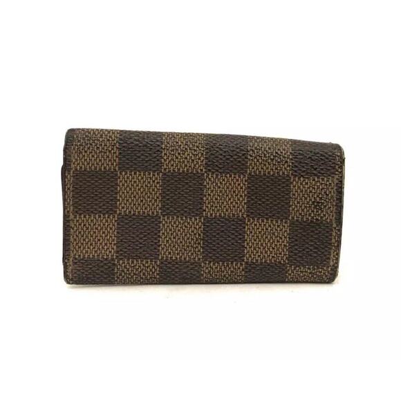 Authentic Louis Vuitton Damier Multicles 4 Ring Key Case Brown/4AG0471 - Picture 3 of 6